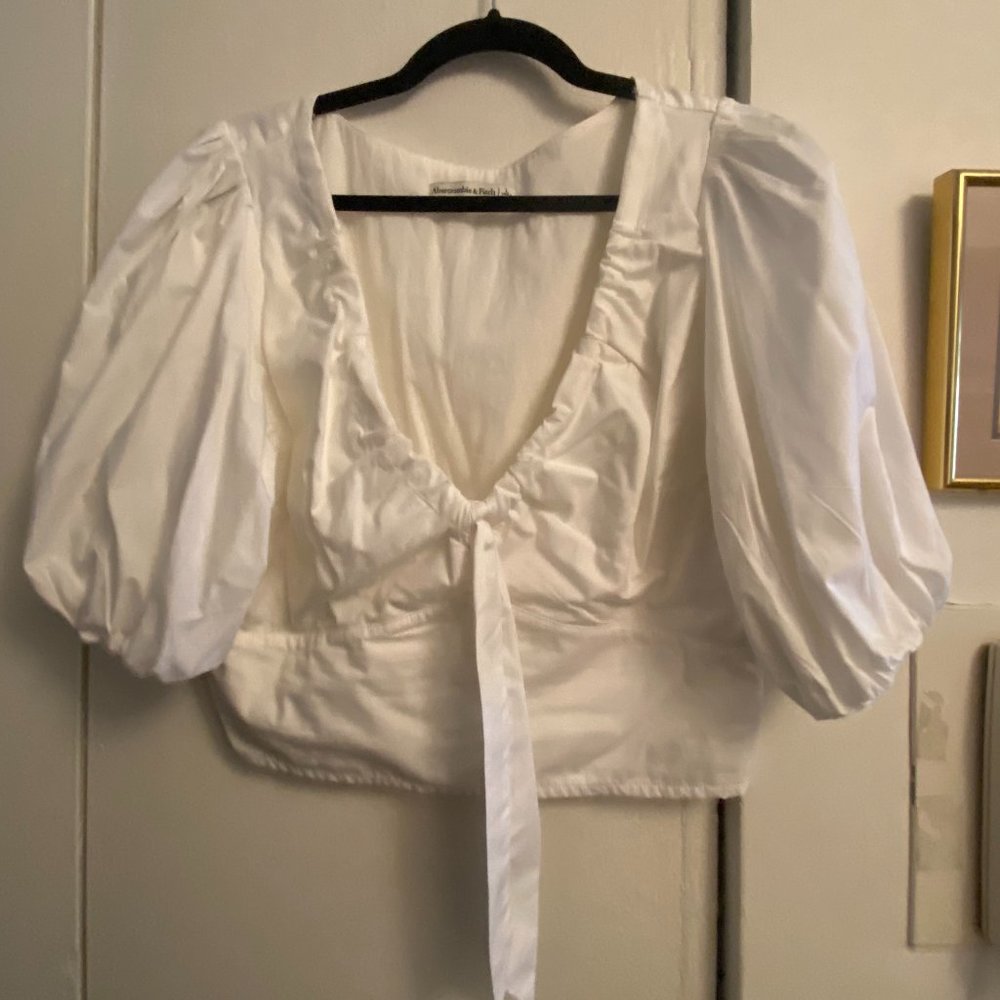 Abercrombie White Blouse, Size L
